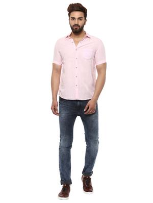 pink cotton casual shirt - 14997508 - Standard Image - 4
