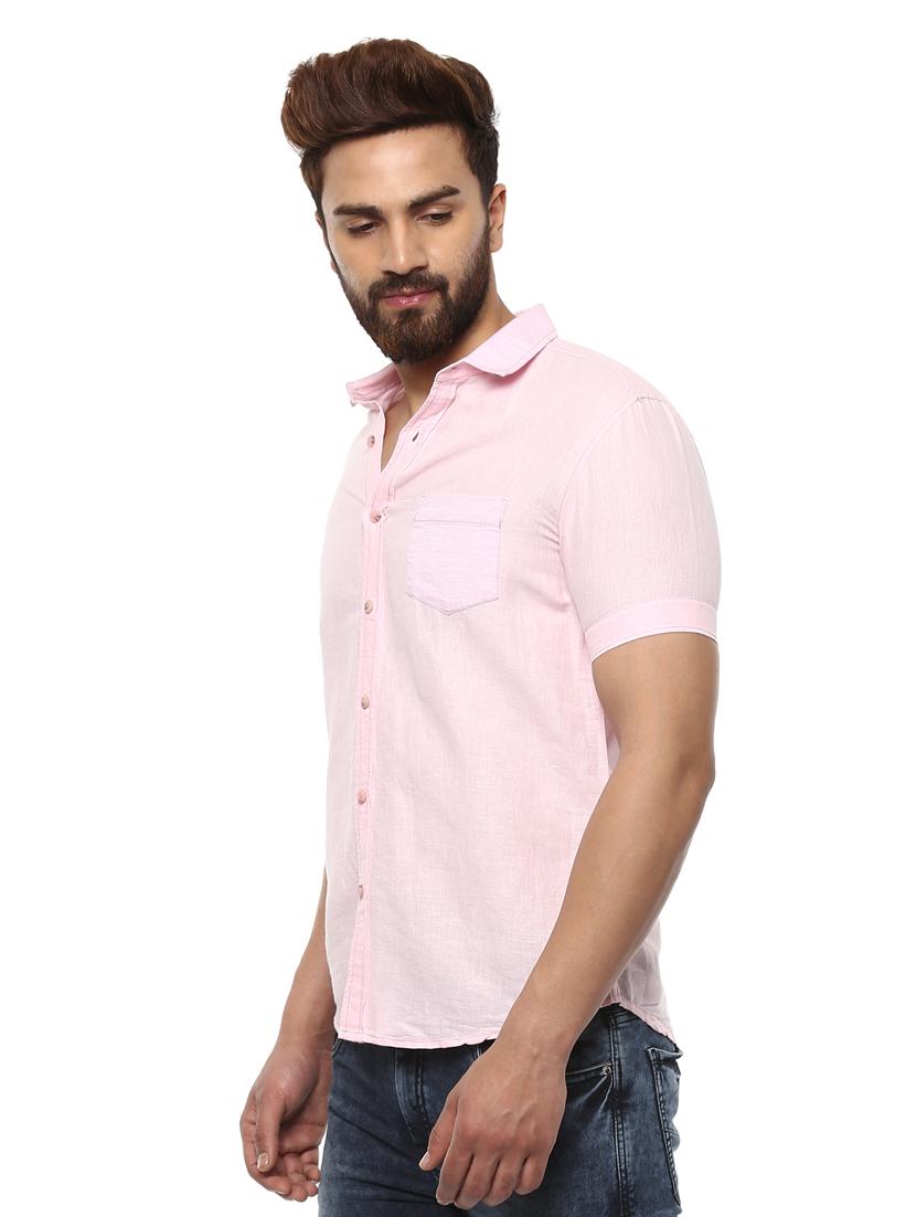 pink cotton casual shirt - 14997508 - Zoom Image - 2