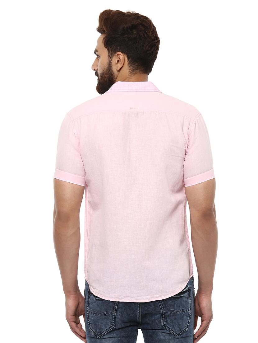 pink cotton casual shirt - 14997508 - Zoom Image - 3