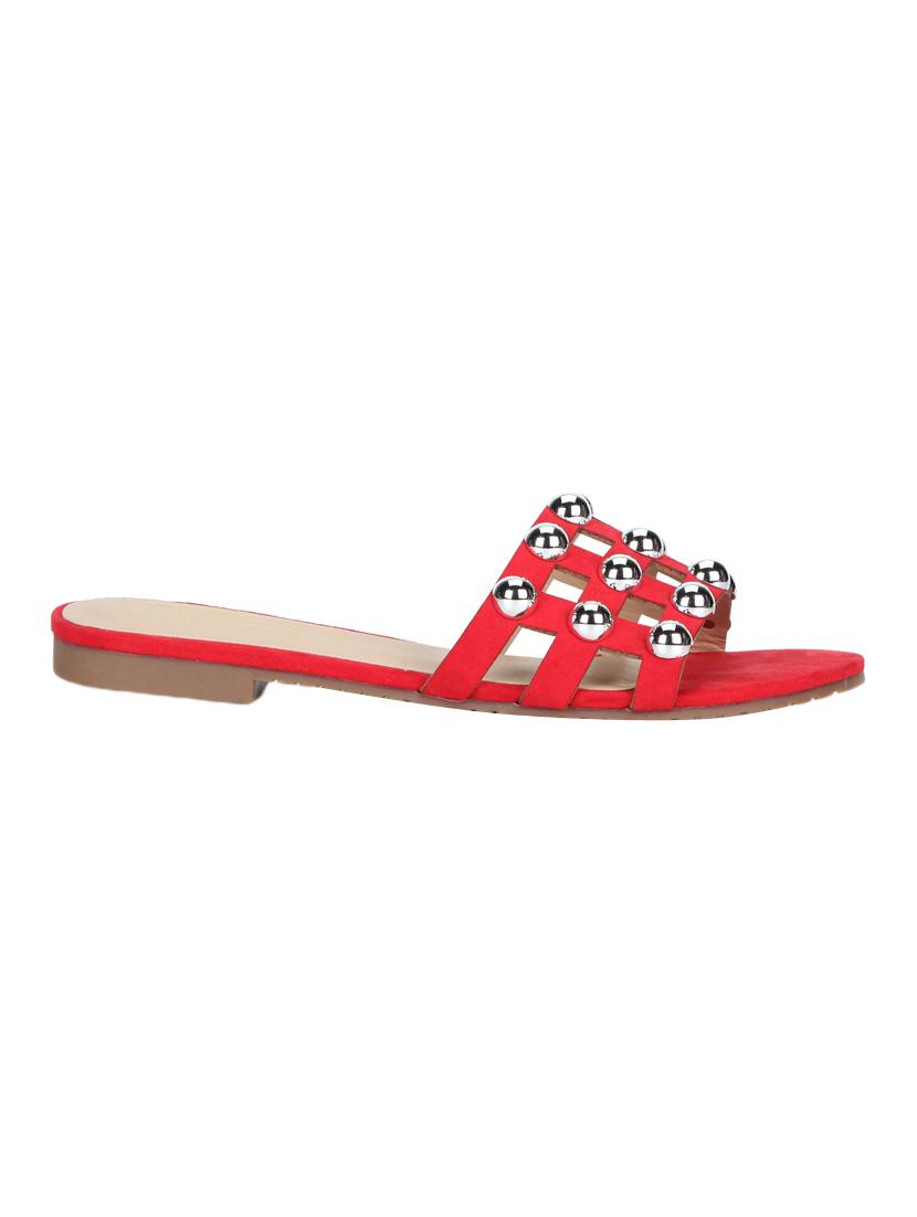 red patent leather slides - 14997619 - Zoom Image - 2