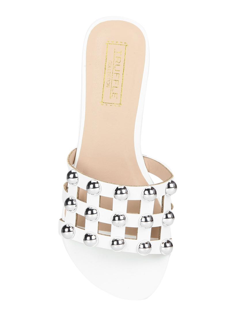 white patent leather slides - 14997620 - Zoom Image - 4