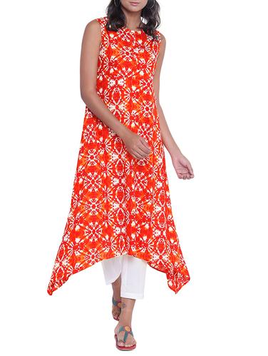 orange kurta pant set - 14997736 - Very Small Image - 1