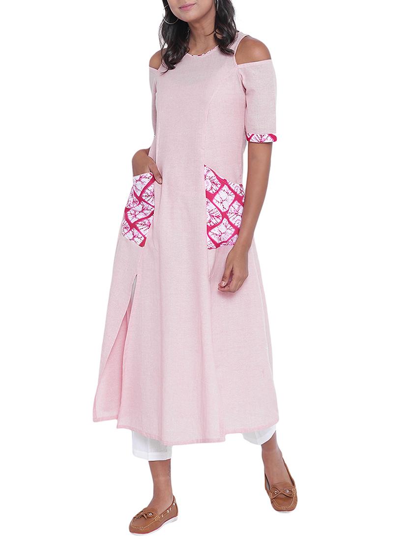 pink kurta pant set - 14997744 - Zoom Image - 1