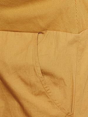 yellow solid cotton maternity wear shorts - 14997777 - Standard Image - 5