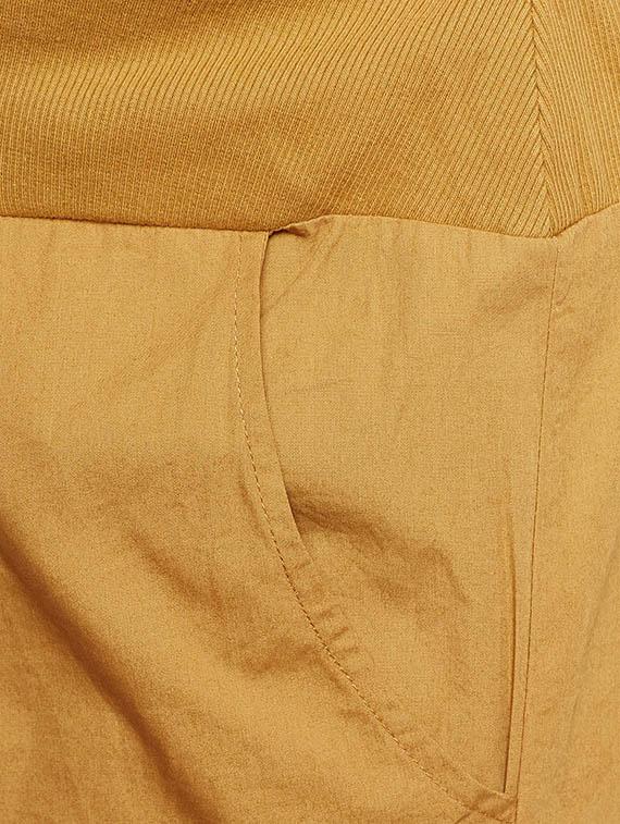 yellow solid cotton maternity wear shorts - 14997777 - Zoom Image - 5