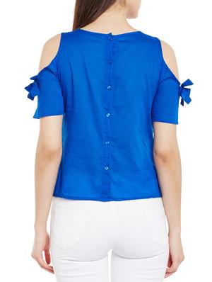 button up back embroidered top - 14997818 - Standard Image - 3