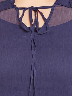 sheer ruffled plus top - 14997830 - Standard Image - 4