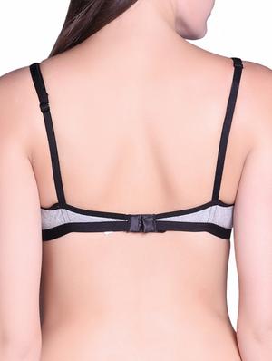 grey cotton bra - 14999104 - Standard Image - 3