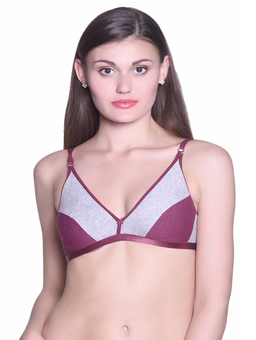 set of 2 multi colored cotton bra - 14999111 - Zoom Image - 4
