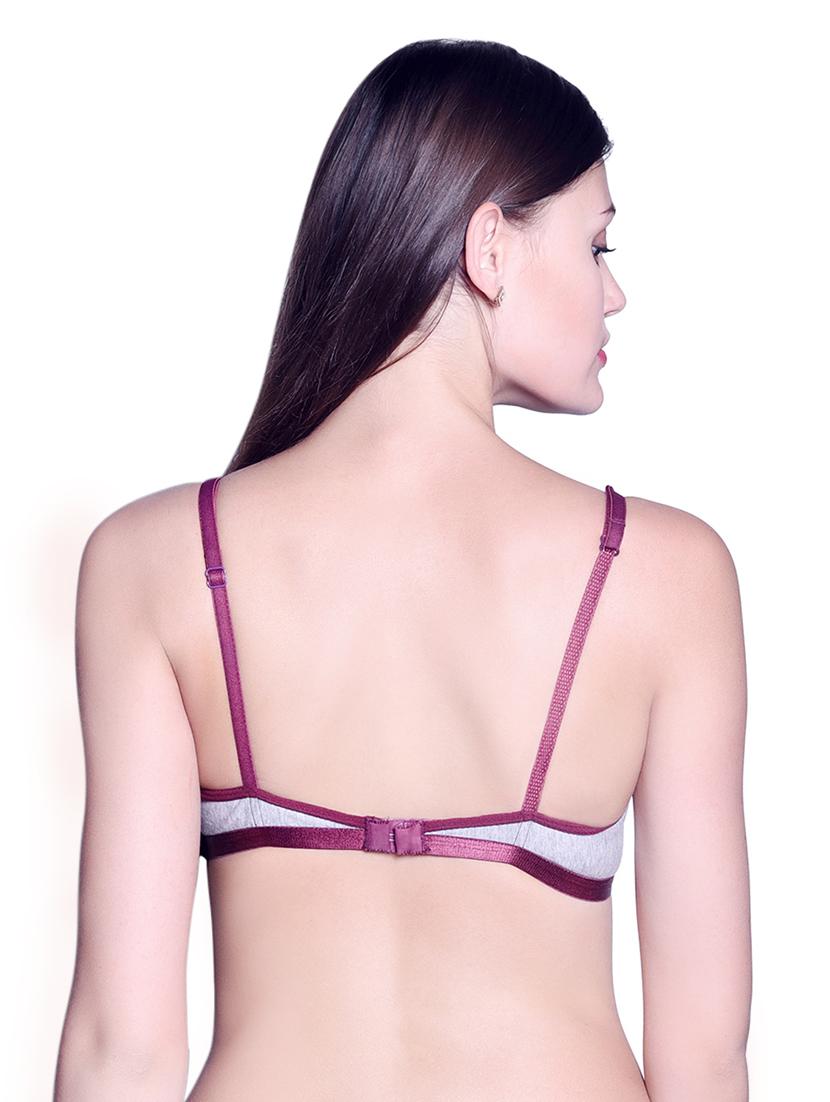 set of 2 multi colored cotton bra - 14999111 - Zoom Image - 5