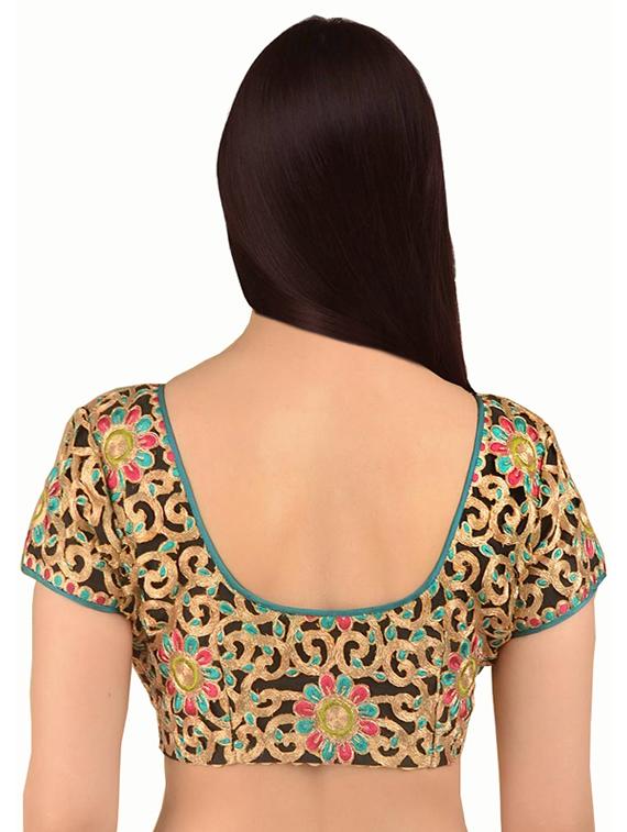 self design embroidered blouse - 14999478 - Zoom Image - 2
