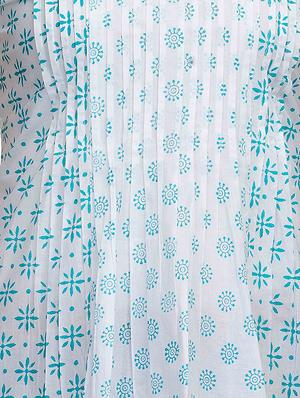 fuchsia designs white cotton a-line kurti - 14999503 - Standard Image - 4