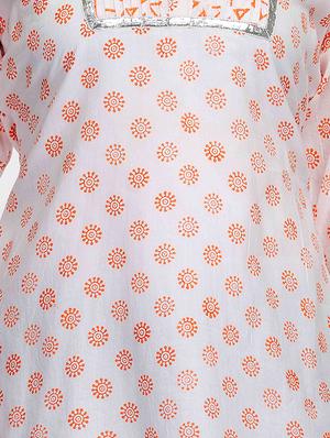 fuchsia designs white cotton straight kurti - 14999512 - Standard Image - 4