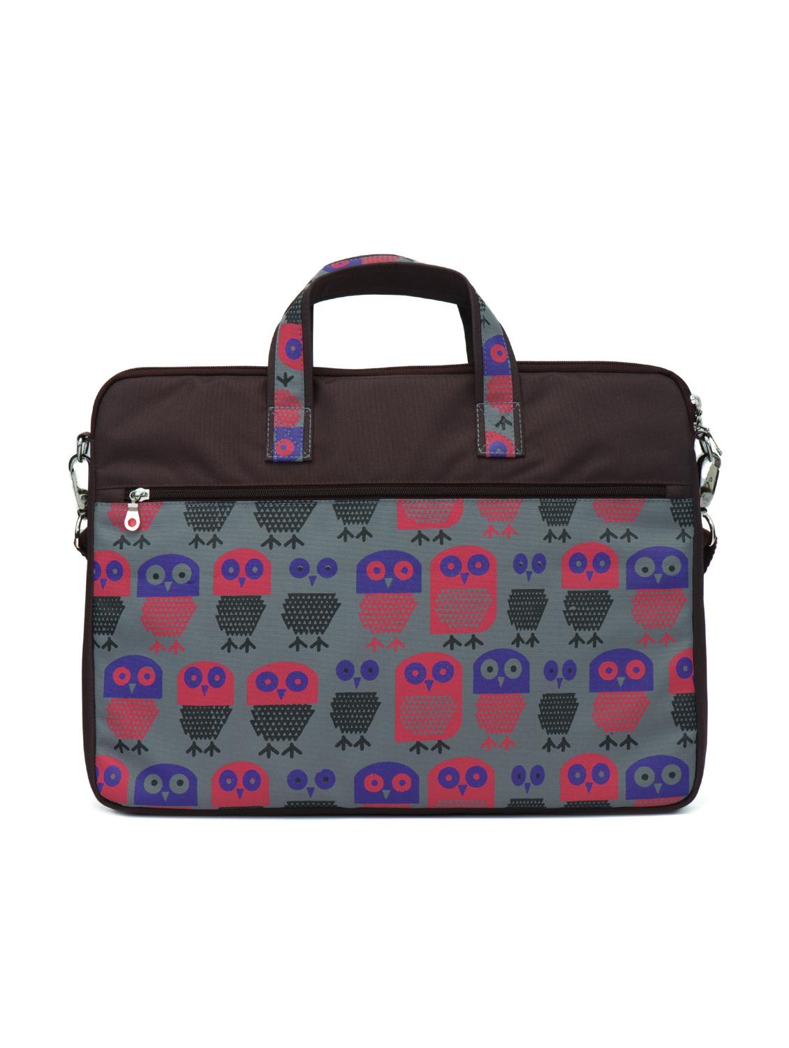 brown polyester laptop bag - 14999827 - Zoom Image - 2