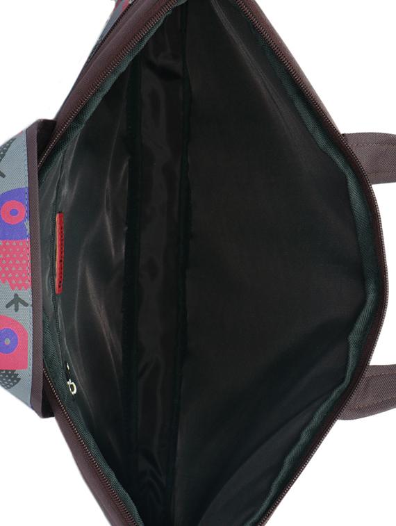 brown polyester laptop bag - 14999827 - Zoom Image - 3