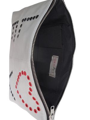 grey leather quirky clutch - 14999833 - Standard Image - 3