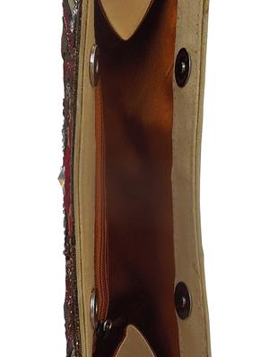 gold silk ethnic clutch - 14999848 - Standard Image - 3
