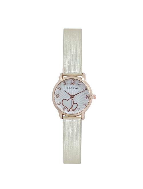 JM New Sure Short Style' White Leather Belt Watch - 15000117 - Standard Image - 1