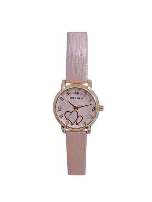 JM New Sure Short Style' Light Orange Leather Belt Watch - 15000122 - Standard Image - 1