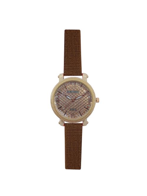 JM New Sure Short Style Mate Brown Leather Belt Watch - 15000133 - Standard Image - 1