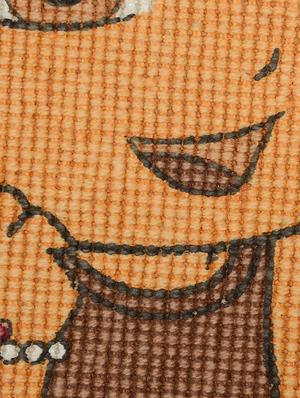 dora jute-cotton print anti slip door mat- 40x60 cm - 15000150 - Standard Image - 4