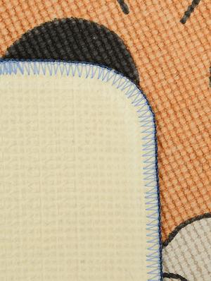 shinchan jute-cotton print anti slip door mat- 40x60 cm - 15000156 - Standard Image - 3