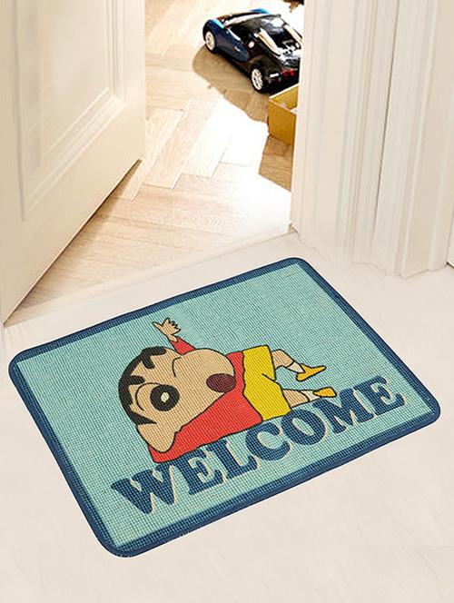 shinchan jute-cotton print anti slip door mat- 40x60 cm - 15000160 - Standard Image - 1