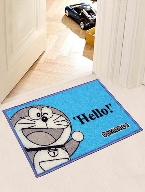 doraemon polyester printed anti slip door mat- 40x60 cm - 15000166 - Standard Image - 1