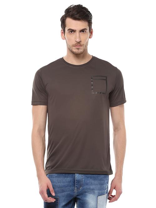 brown polyester t-shirt - 15000417 - Standard Image - 1
