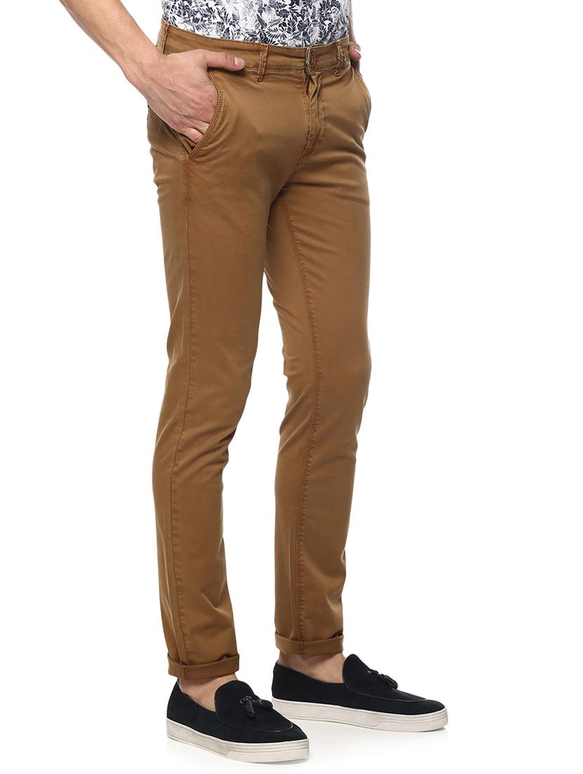 brown cotton chinos - 15000553 - Zoom Image - 2