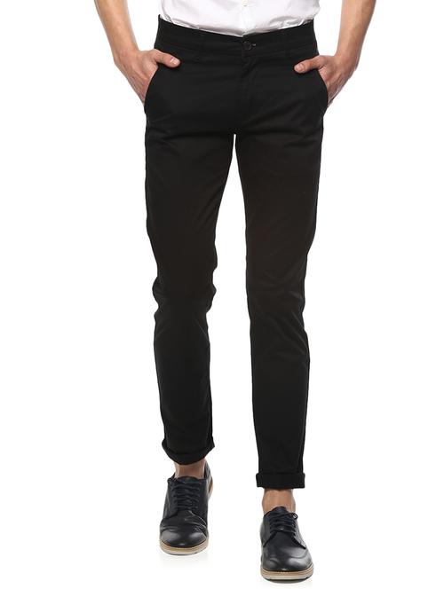 black cotton chinos - 15000562 - Standard Image - 1