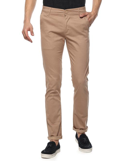 brown cotton chinos - 15000564 - Standard Image - 1
