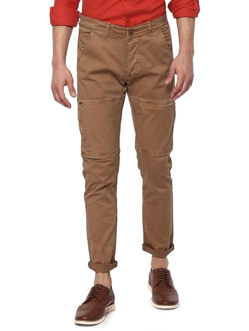brown cotton chinos - 15000570 - Standard Image - 1