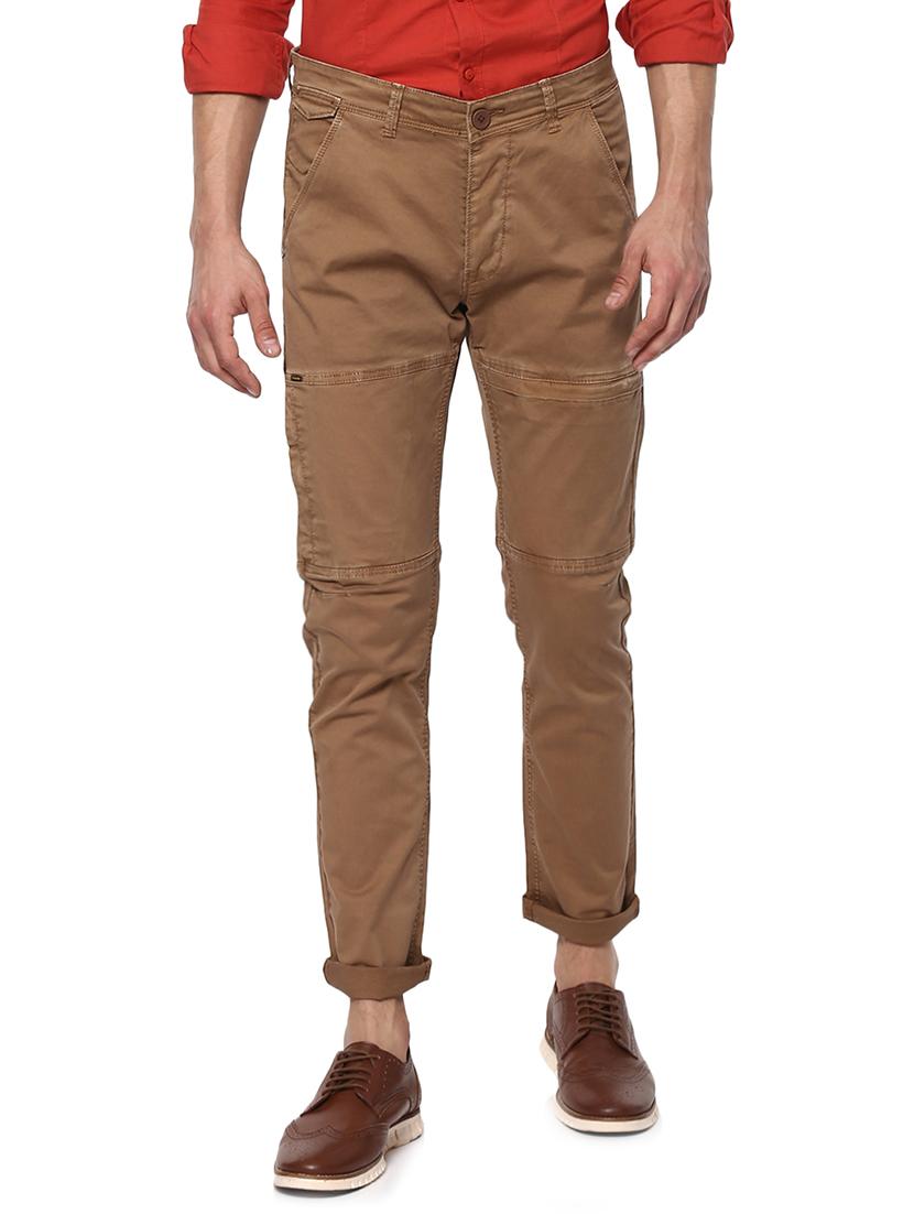 brown cotton chinos - 15000570 - Zoom Image - 1