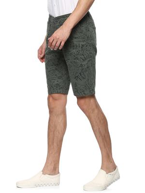 green cotton shorts - 15000574 - Standard Image - 2