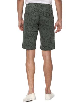 green cotton shorts - 15000574 - Standard Image - 3