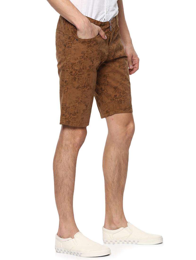 brown cotton shorts - 15000578 - Zoom Image - 2