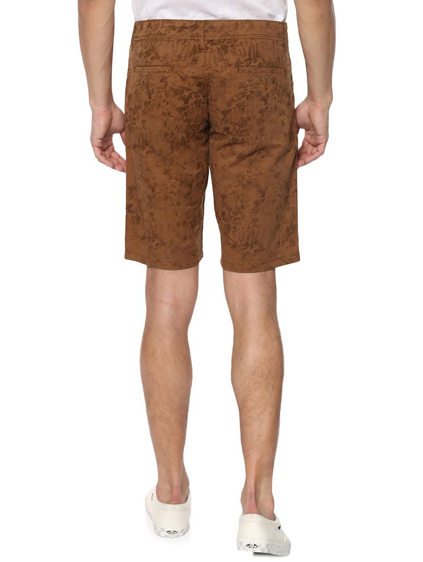 brown cotton shorts - 15000578 - Zoom Image - 3