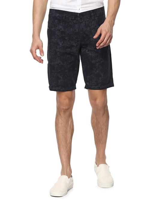 navy blue cotton shorts - 15000579 - Standard Image - 1