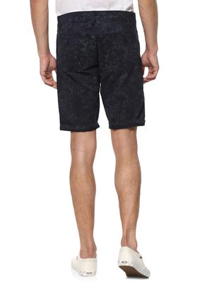 navy blue cotton shorts - 15000579 - Standard Image - 3