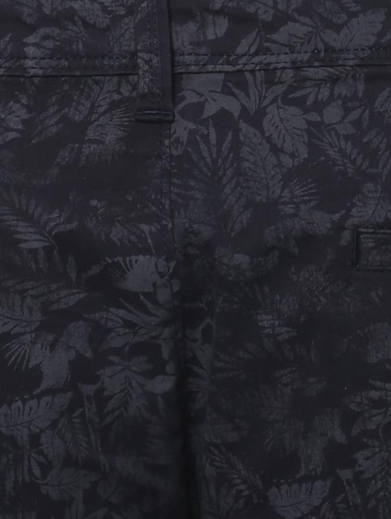 navy blue cotton shorts - 15000579 - Zoom Image - 4