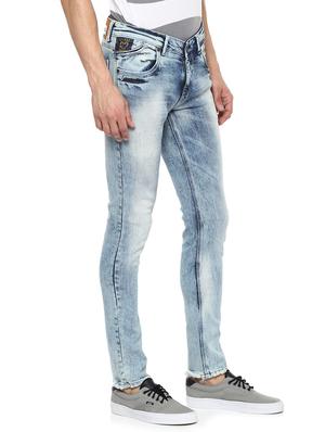 blue heavy washed denim jeans - 15000590 - Standard Image - 2