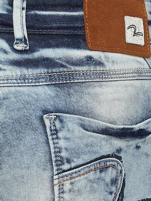 blue heavy washed denim jeans - 15000590 - Standard Image - 4