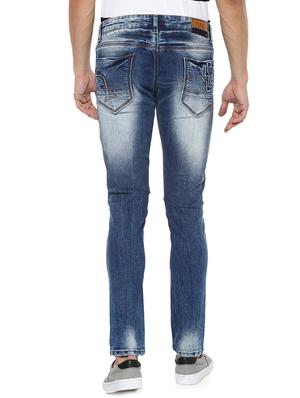 blue heavy washed denim jeans - 15000599 - Standard Image - 3