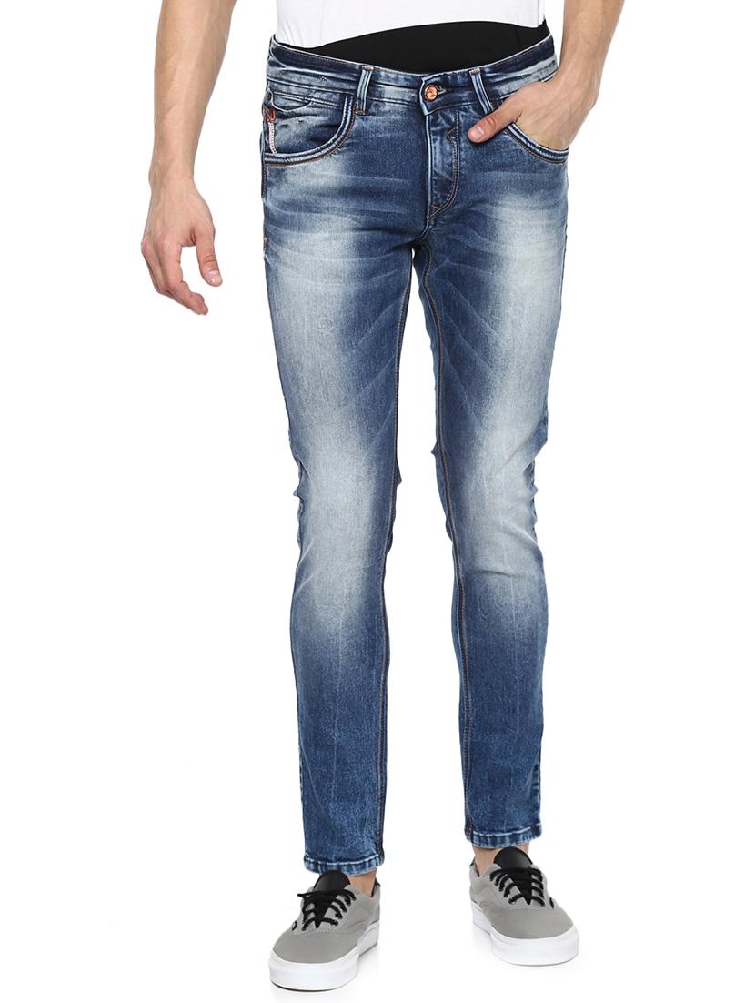 blue heavy washed denim jeans - 15000599 - Zoom Image - 1