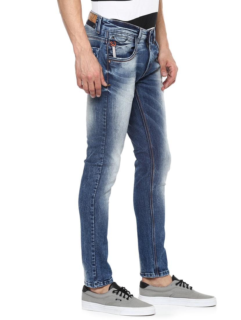 blue heavy washed denim jeans - 15000599 - Zoom Image - 2