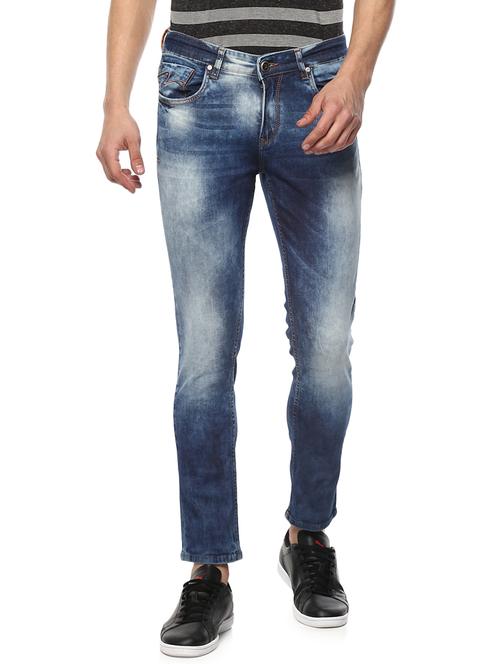 blue heavy washed jeans - 15000619 - Standard Image - 1
