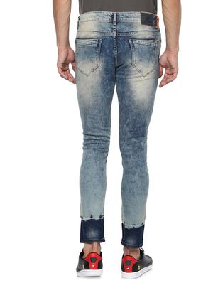 blue heavy washed ripped denim jeans - 15000627 - Standard Image - 3