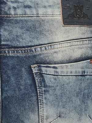 blue heavy washed ripped denim jeans - 15000627 - Standard Image - 4