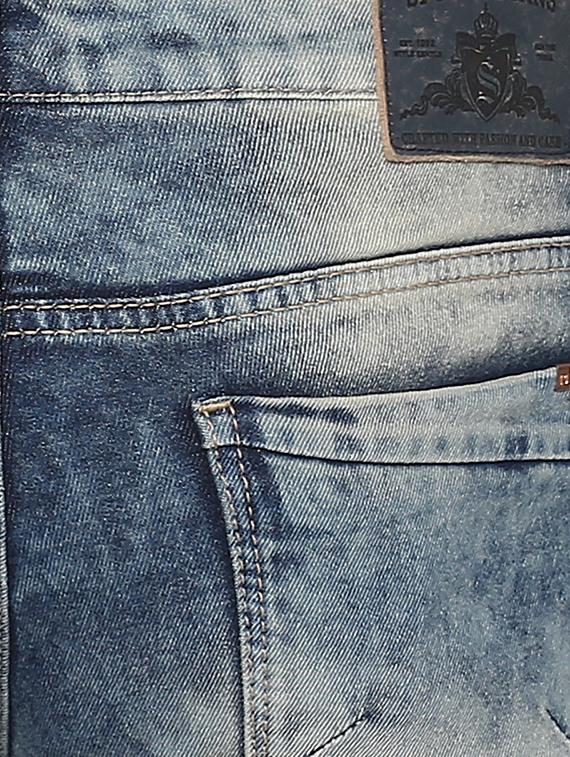 blue heavy washed ripped denim jeans - 15000627 - Zoom Image - 4